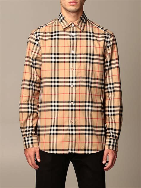 camicia check burberry uomo|Giacche.